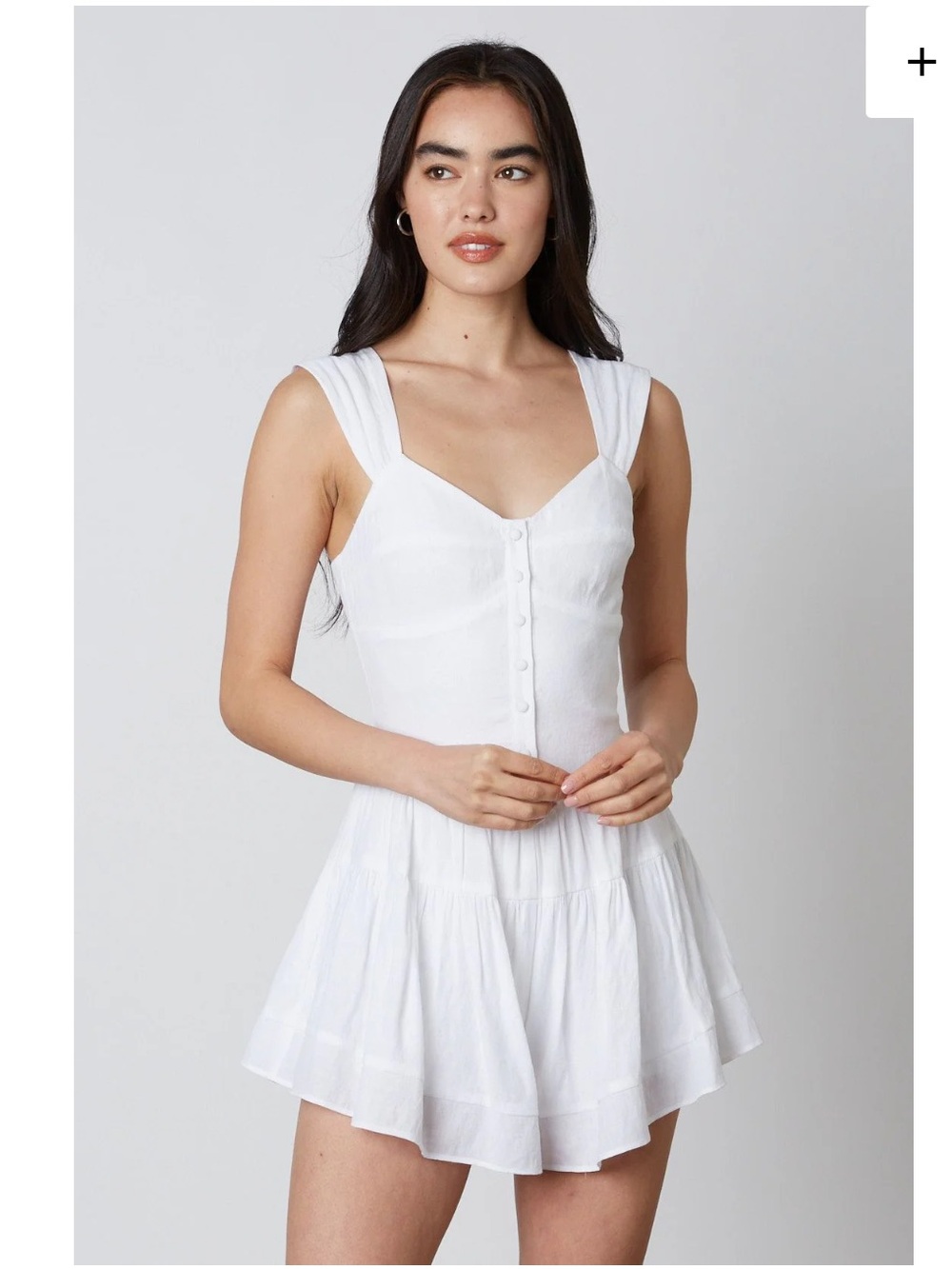 Cotton Candy White Dress Size S